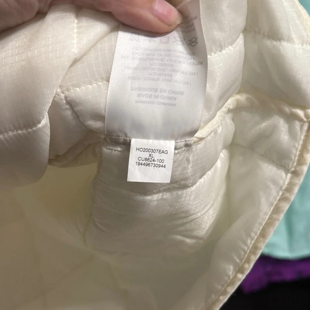 💙💖 Nike Jordan 23‎ Engineered White Puffer Jacket Parka Liner